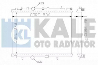 KALE OTO RADYATOR 352500 -  Радиатор, охлаждение двигателя